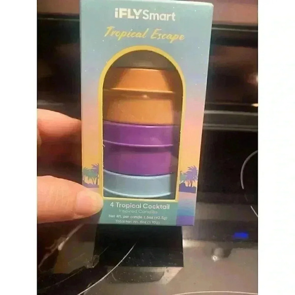 IFLYSmart Other - 4 Tropical escape cocktail mini candles NEW